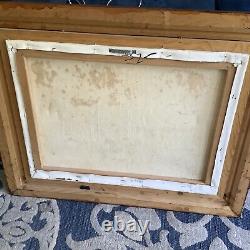 L Garcia Vintage Oil Painting On Wood Panel Signed American Artist 32x 26