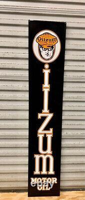 Large 60 Vintage Style Metal Oil Sign Oilzum Sinclair Mobil ALL 12