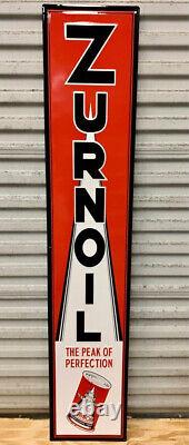 Large 60 Vintage Style Metal Oil Sign Oilzum Sinclair Mobil ALL 12