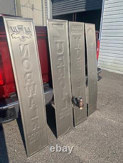 Large 60 Vintage Style Metal Oil Sign Oilzum Sinclair Mobil ALL 12