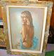 Leo Jansen Original Painting Signed Front & Back Look At Those Eyes