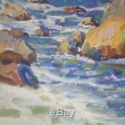 Listed Whitney Myron Hubbard (1875-1965) Oil Seascape Signed, Dated 1922
