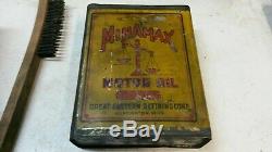 MINAMAX Motor Oil Can 1 Gallon Rare Vintage Gas West Virginia Sign