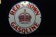 Nice! Vintage Standard Oil Red Crown Gasoline Porcelain Metal Sign Pump Plate