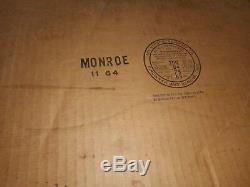 NOS Vintage MONROE Shocks Load Levelers Sign Set in ORIGINAL BOX GAS OIL STATION