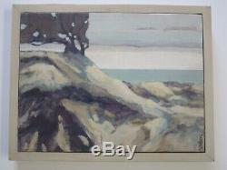 Nelson Signed Vintage California Painting American Impressionist Coastal Beach