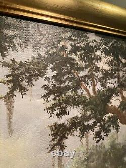 New Orleans ORIGINAL Oil Painting James HUSSEY Plantation Framed Art Vintage
