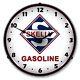 New Skelly Gas Oil Vintage Style Backlit Lighted Retro Clock Free Shipping