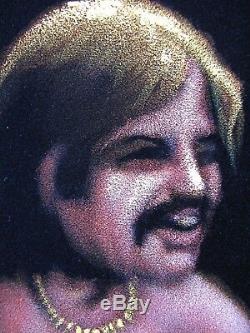 Nude, Cocaine space Oil paint on Velvet 70's vintage style of David Mann R52x