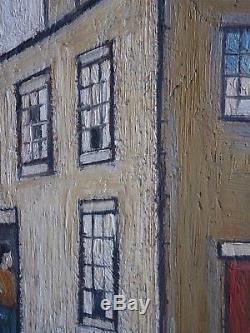 ORIGINAL Vintage Oil Painting Northern School Signed and Dated L S Lowry 1964