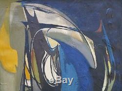 Oil Painting Vintage Abstract Modernism Cubism Cubist Non Objective Mystery