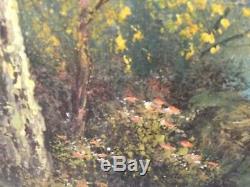 Original C. Inness, Large landscape painting, Clara Inness 1874-1932, Renowned