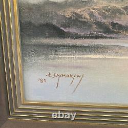 Original Hawaii Oil Painting Seascape By Listed Artist Earl Shimokawa Vintage
