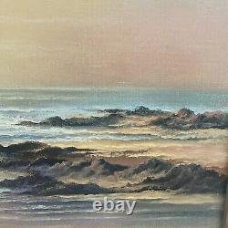 Original Hawaii Oil Painting Seascape By Listed Artist Earl Shimokawa Vintage