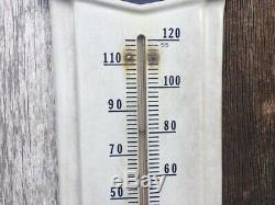 Original Prestone Anti-Freeze Vintage Thermometer Sign Gas Oil Auto Porcelain