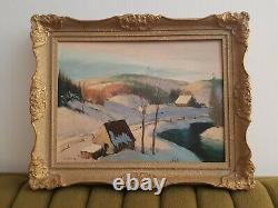 Original Sydney Berne Oil painting! Signed Vintage Collectable. Canadian Rare