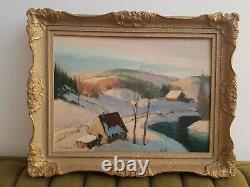 Original Sydney Berne Oil painting! Signed Vintage Collectable. Canadian Rare