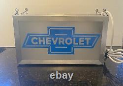 Original Vintage Chevrolet Service / Repairs / Auto Sales Lighted Sign