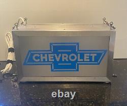 Original Vintage Chevrolet Service / Repairs / Auto Sales Lighted Sign
