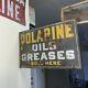 Original Vintage Dsp Polarine Oils/greases Sold Here Dealer Flange Sign Nr