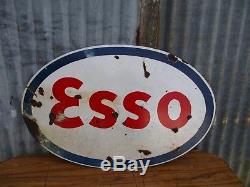 Original Vintage ESSO Enamal Sign Petrol Pump Globe, Oil Can, Tractor, Car, Scooter