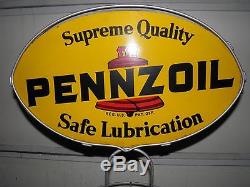 Original Vintage Pennzoil Oil Can Rack Display Nice Clean Gas Petroliana Wow
