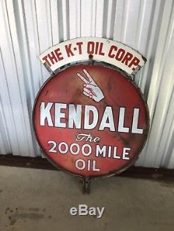 Original porcelain gas oil sign, Sign, Oil, Kendall, Sign, Vintage, Porc
