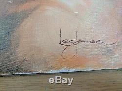 Original signed Female nude Oil Painting by famous California artist Leo Jansen