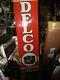Original Vintage Metal Gas Oil Signs Delco Battery Fifties Veary Good Used -sale
