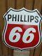 Phillips 66 Porcelain Sign Advertising Vintage Gasoline 22 Oil Gas Usa Garage