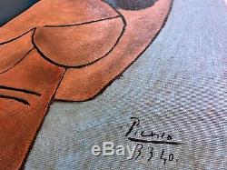 Pablo Picasso Vintage Art Oil Painting hand signed canvas(Basquiat, Klimt, Miró)