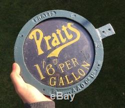 Pratts Pratts Charles Pratt Company Oil RARE Sign Made For Vintage Petrol Pump
