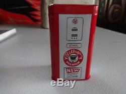 Rare Billups Ethyl Premium Gas Pump Bank Advertising Vintage Oil Can Sign