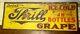 Rare Vintage 1920's Thrill Grape Soda Pop Sign 40 Metal Embossed Gas Oil