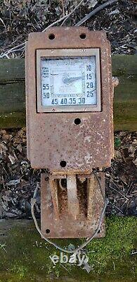 Rare Vintage ECO Air Meter Service Station Air Tire Pump Model 37 Gas Oil Sign