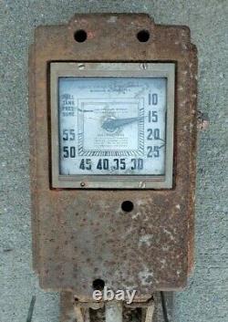 Rare Vintage ECO Air Meter Service Station Air Tire Pump Model 37 Gas Oil Sign