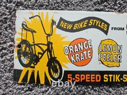 Rare Vintage Schwinn Bicycle Metal Porcelain Sign