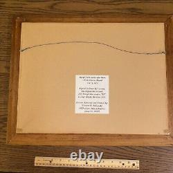 Restored & Framed Vintage Oil Painting Farm Barn Signed George W St. Georges