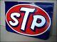 Stp Motor Oil Gas Station 2 Sided 15 X 10 Metal Sign Vintage 1960's