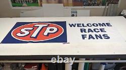 STP Oil Vintage Style Promo Banner WELCOME RACE FANS Smokey & the Bandit Prop