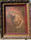 Signed Female Nude Oil Painting By California Artist Leo Jansen Ornate Frame
