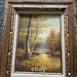 Signed Phillip Cantrell Vintage Oil Painting Landscape scenery. Authentic