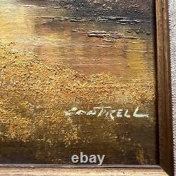 Signed Phillip Cantrell Vintage Oil Painting Landscape scenery. Authentic