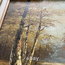 Signed Phillip Cantrell Vintage Oil Painting Landscape scenery. Authentic