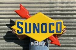 Sunoco Light Box Led Wall Sign Garage Petrol Gasoline Car Vintage Gas & Oil