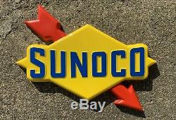 Sunoco Light Box Led Wall Sign Garage Petrol Gasoline Car Vintage Gas & Oil