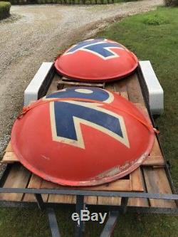 UNION 76 Gas Oil Sign 7 Two Piece Ball Vintage Service Station