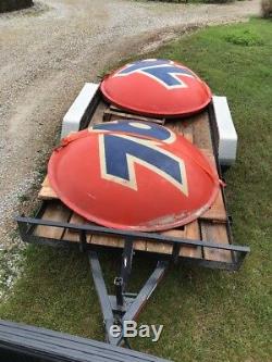 UNION 76 Gas Oil Sign 7 Two Piece Ball Vintage Service Station