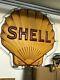 Vintage 1940s Advertising Ss Figural Porcelain Sign Shell Oil Gasoline With Neon