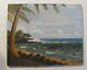 Vintage 1969 M N Durand Original Signed Oil Painting Ocean Beach Hawaii Calif